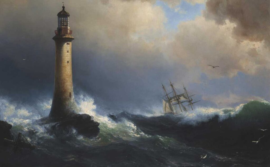 the first lighting of eddystone lighthouse 