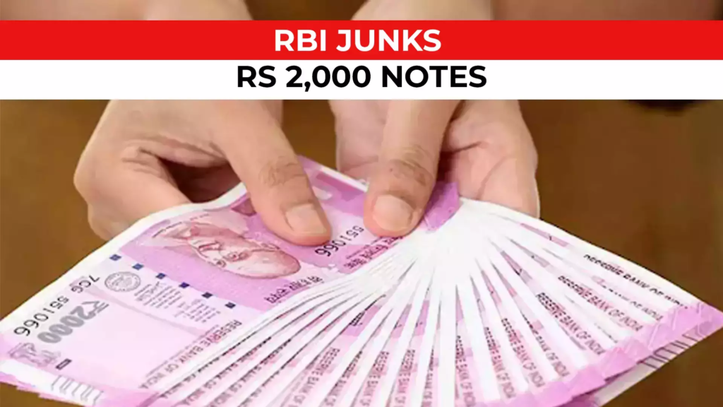 Discontinuing Rs 2,000 Notes